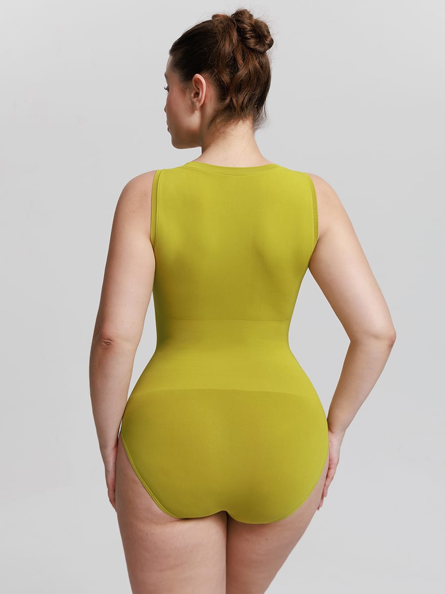 Seamless Shapewear Bodysuit with Tummy Control & Soft Fabric