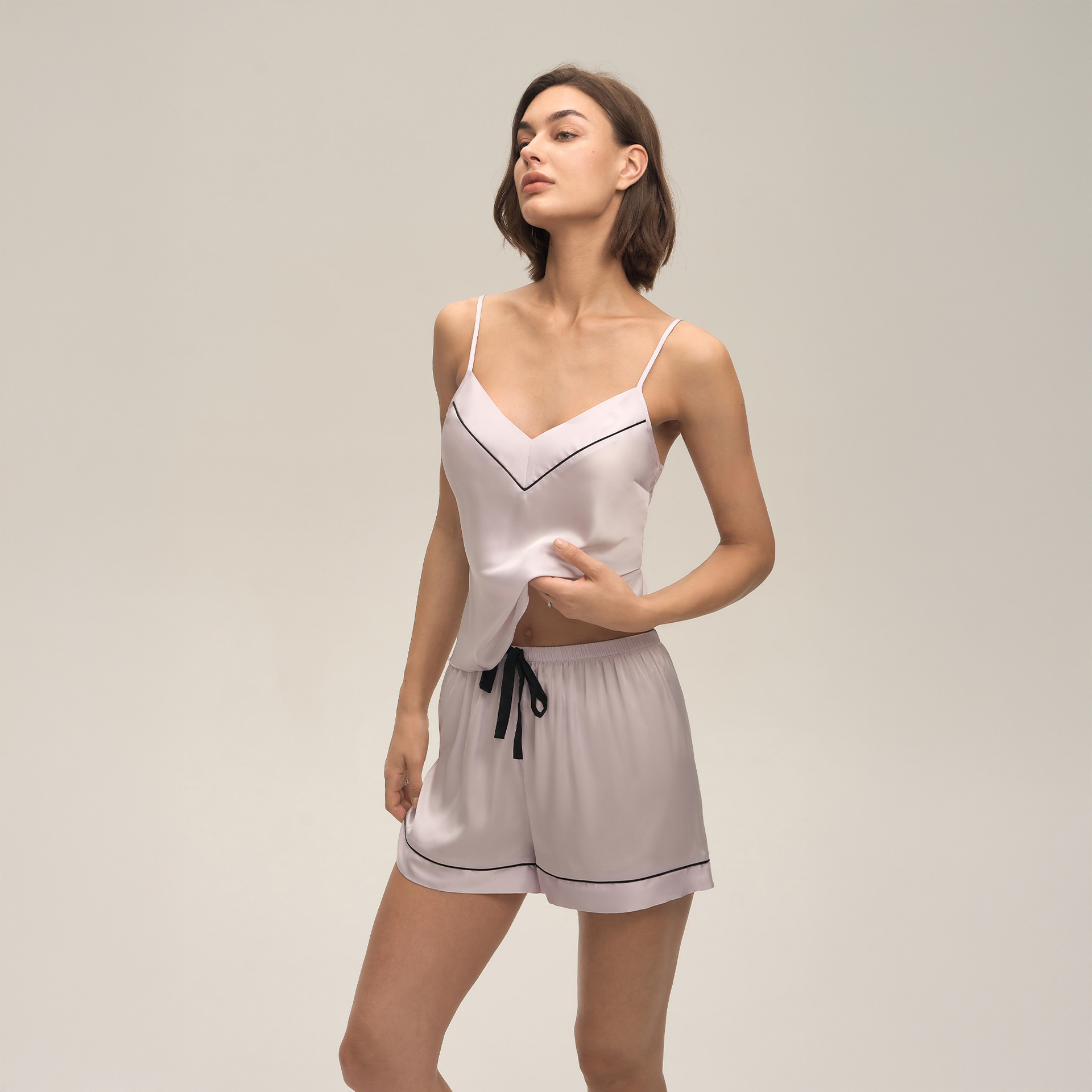 Women's Casual Suspender Shorts Set for Spring/summer